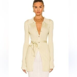 Nanushka Cardigan duster sweater belted